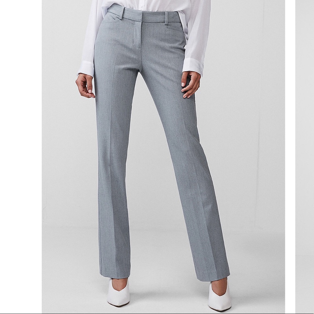 Express Columnist barely boot mid rise pants